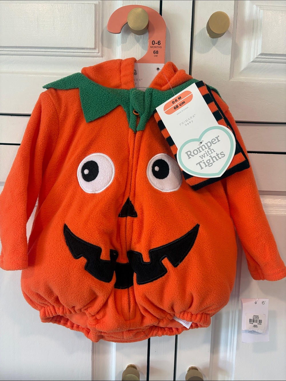 NWT 0-6 month jack-o-lantern Halloween costume
